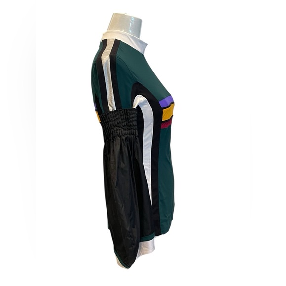 No ka oi Colorful Women's Top with Balloon Sleeves - Picture 3 of 10